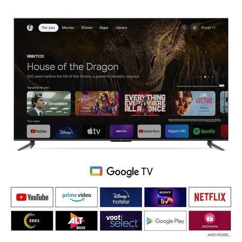 TCL 50 Inch Smart Android LED TV 4K Ultra HD Google Tv - Black