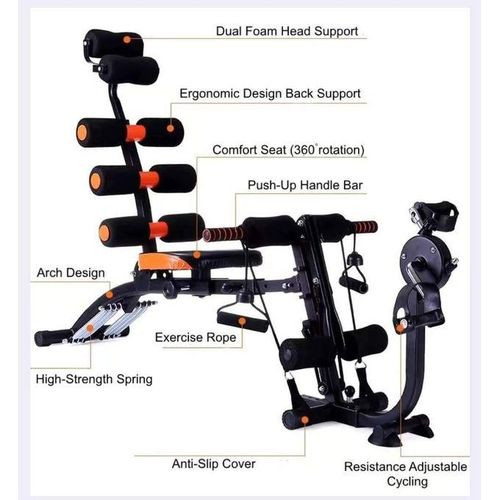 Wonder Core Six Pack Machine-Black