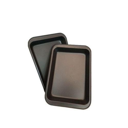 Roast Frying Non Stick Baking Cake Pan Bakeware Cake Trays 2pcs Set - Black