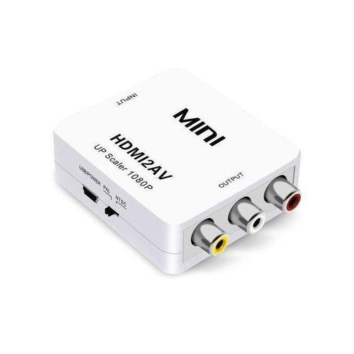 Mini HDMI To RCA AV CVBS Adapter 1080P Video HDMI2AV Video Converter Box For HDTV TV PS3 PS4 PC DVD Xbox Projector
