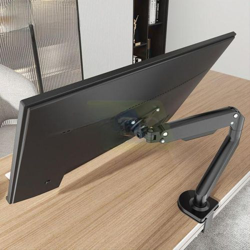 Gas-Strut Single Arm Desktop Monitor Stand Suitable For 17"-32"-Black
