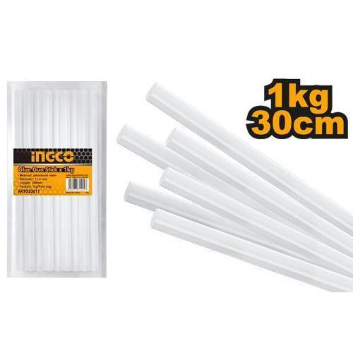 INGCO Big Size Glue Sticks 1Kg Comprises 34Pieces Glue Sticks - White