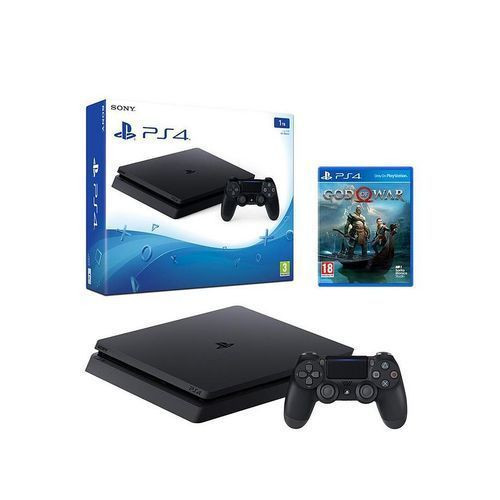 PS4 SLIM, 500GB With God Of War Game-Black