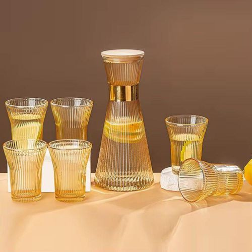 Jug & Drinking Glasses Set - Transparent