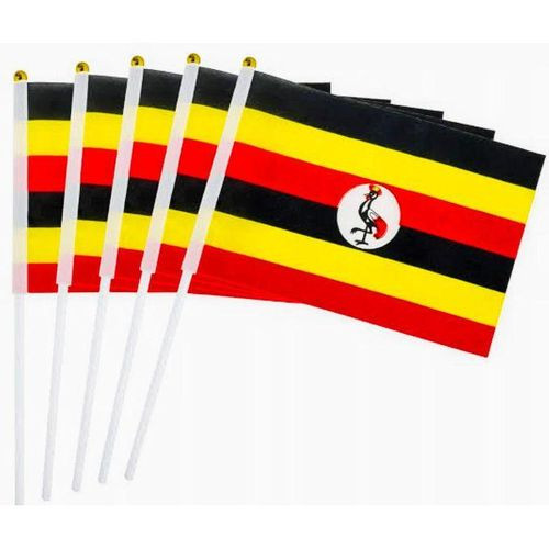 New Small Ugandan Flag- Multicolor(Red,Black,Yellow)