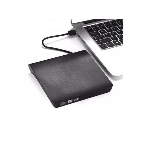 CD/DVD RW Superdrive USB 3.0 Portable Slim Rewriter Burner - Black.