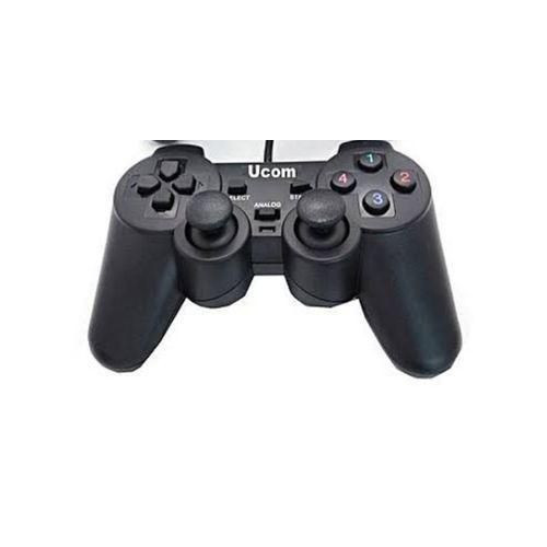 UCOM USB Vibration Shock PC Computer / Laptop Game Pad - Black.