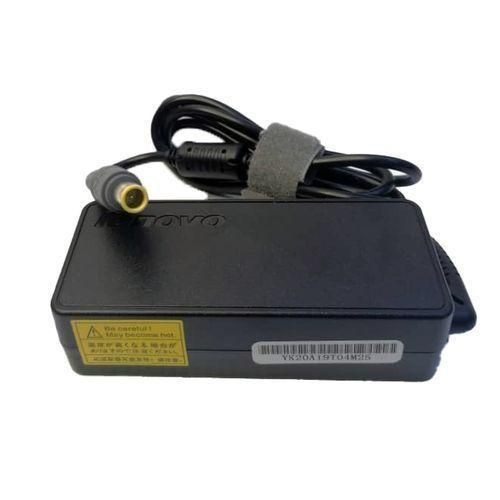 Round Pin 20V 3.25A AC Laptop Adapter Charger Plus Power Cable - Black