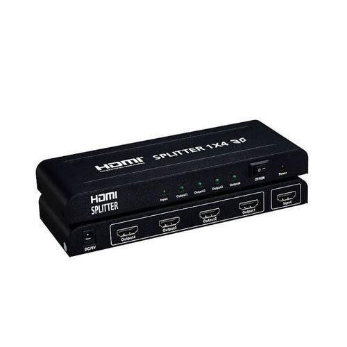 Ultra HD 4K 4 Port HDMI Splitter - Black