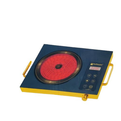 Hoffmans Single Infrared Cooker- Fast Cooking And Easy Cooking- Black