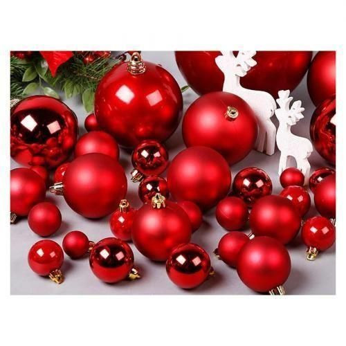 2021 Christmas Decorating Balls - Red
