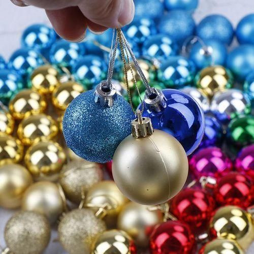Christmas Tree Decorating Balls Ornament 100pcs - Blue, Red