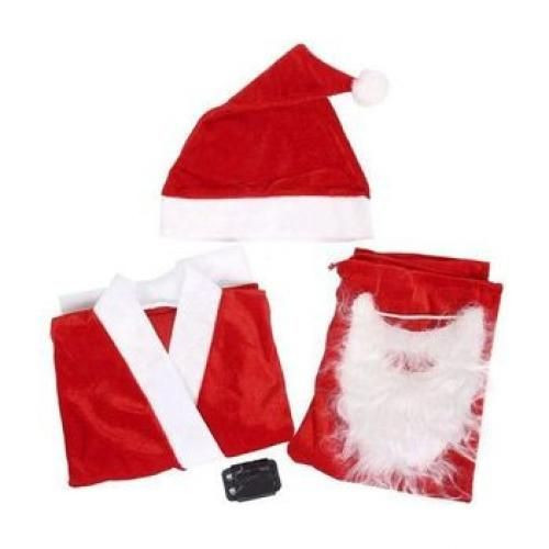 Christmas Santa Claus Suit And Costume, Red And White