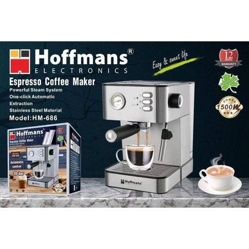 Hoffmans Espresso Coffee Maker HM-686 - Black