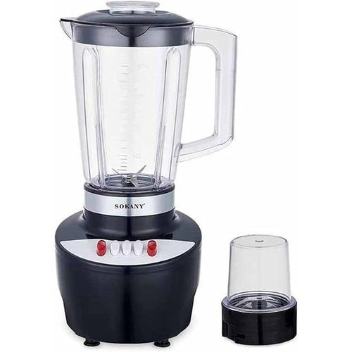 Sokany 2 In 1 Plastic Blender With Coffee Grinding Mill-Transparent