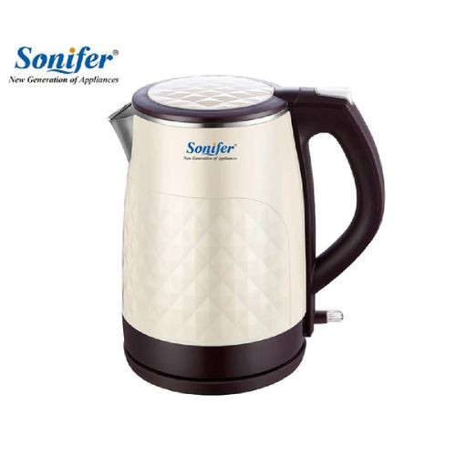 Sonifer 1.8 Litres Boiling Percolator Electric Kettle SF-2025 - Black,Cream