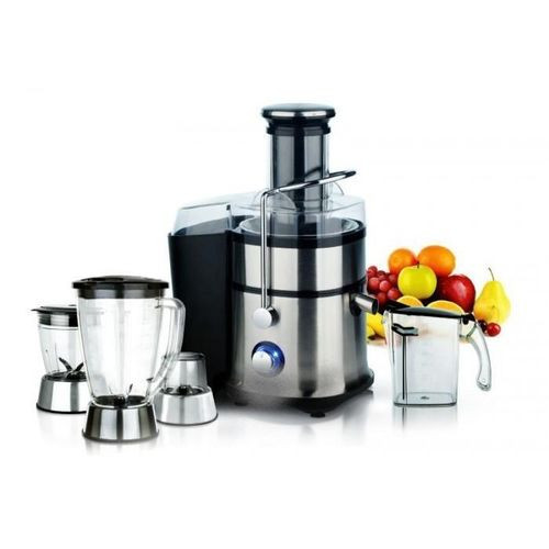 Sayona Powerful 4 In 1 Juicer Blender Grinder And Mill-Transparent