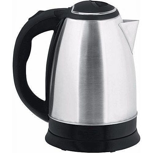 Scarlett Electric Kettle Fast Boiling Percolator, 2 Ltrs - Silver,Black'