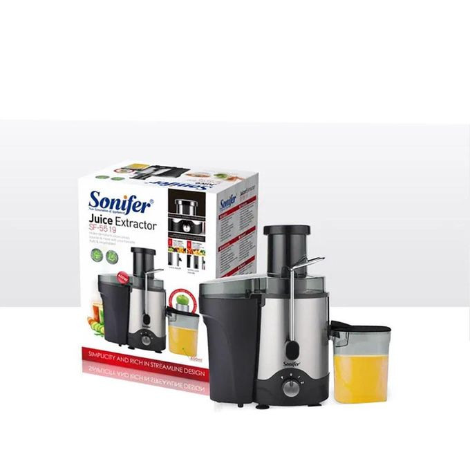 Sonifer Juice Extractor With Sharp Blades And Safety Lock Handle-Silver/Black