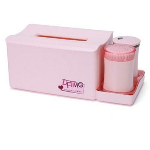Tissue Box Storage With Cotton Swab & Toothpick Can Holder