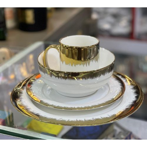 24Pcs Dinner Set Dinnerware White