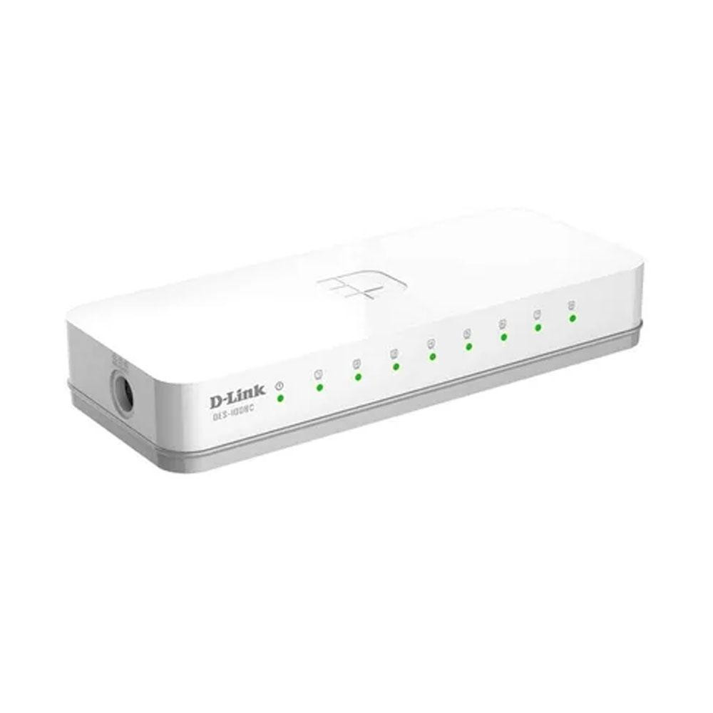 Dlink DES-1008C 8-Port 10/100 Desktop Switch - White