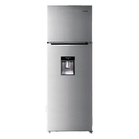 Chiq 330L FRIDGE DOUBLE DOOR SILVER (FROSTFREE) with WATER DISPENSER CTM331NDSK3