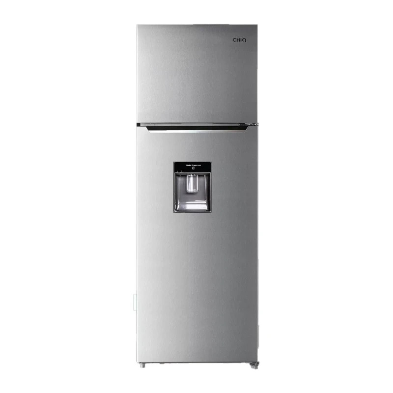 Chiq 451L FRIDGE DOUBLE DOOR SILVER (FROSTFREE) with WATER DISPENSER CTM451NDSK3