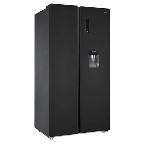 Chiq 680L FRIDGE SIDE BY SIDE BLACK with WATER DISPENSER CSS680NPIK3