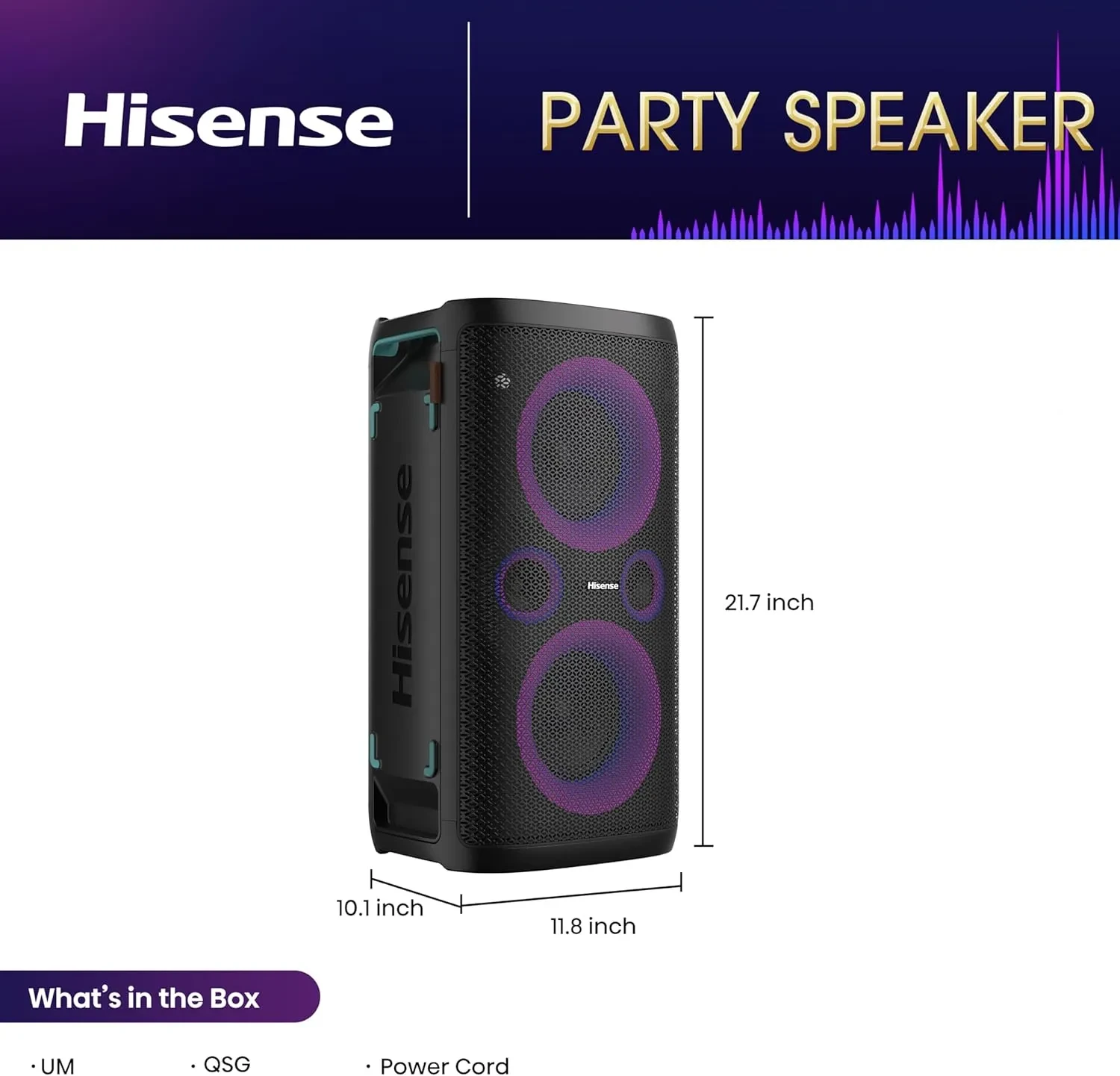 Hisense Party Roker one speaker