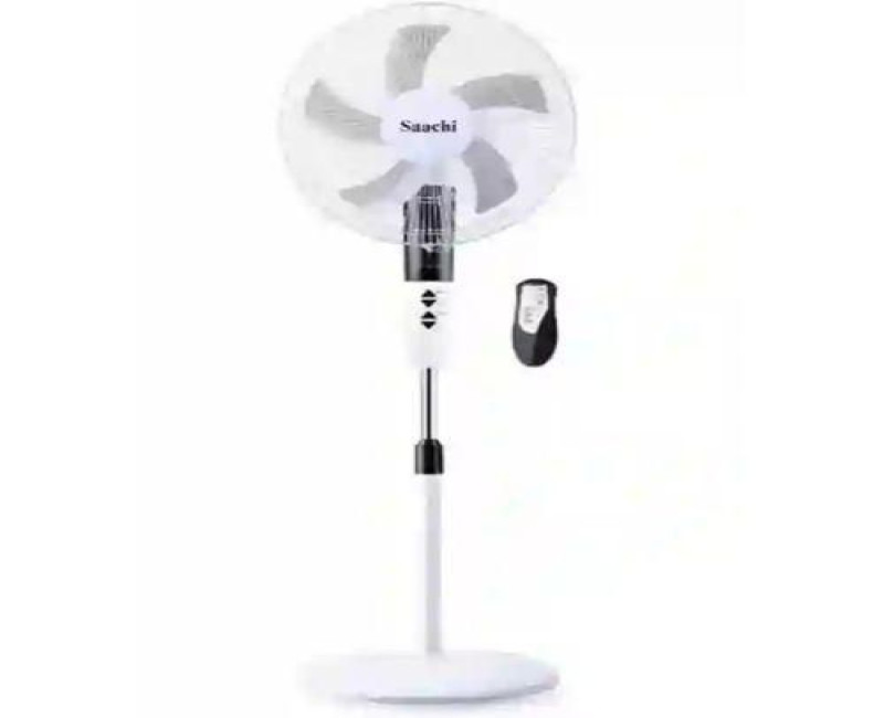 Saachi 16 Inch Electric Stand Fan With Remote Control-White