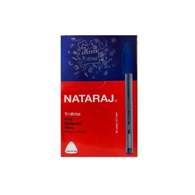 Nataraj Crystal Pen Blue, Pack Of 50 Pieces