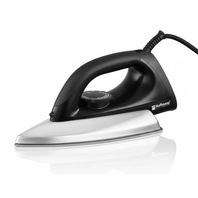 Hoffmans HM-9035 Dry Iron / Flat Iron – 1200W - Silver & Black