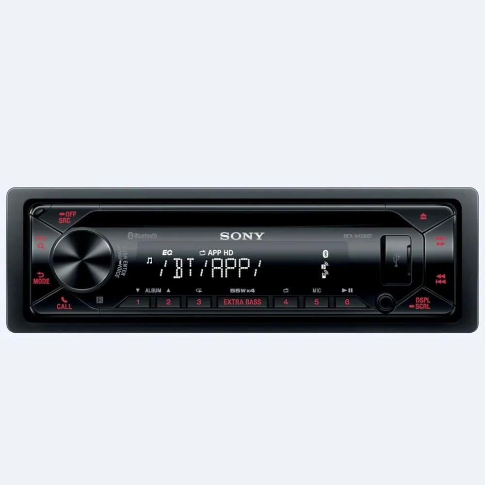 SONY car audio MEXN4300BT Single Din Audio-Bluetooth, Aux, FM, Voice Control+ remote+Ext Mic