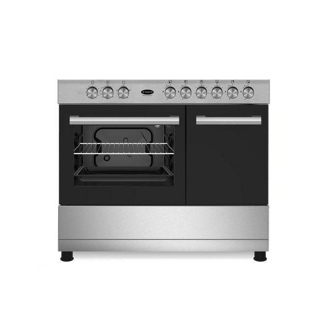 ELECTROLUX Cooker EKK6400Z9X 60/60cms 4 Gas Burners with Electric Oven & Grill + Rotasserie + Oven Fan