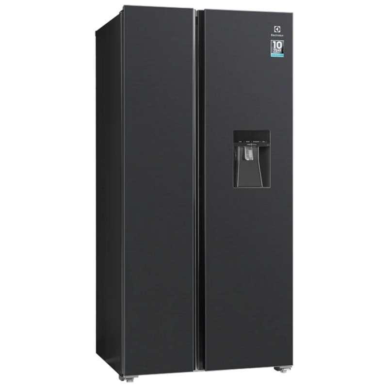 ELECTROLUX SBS Refrigerator ESE5441A 493L Inverter compressor with Water Dispenser- Inox