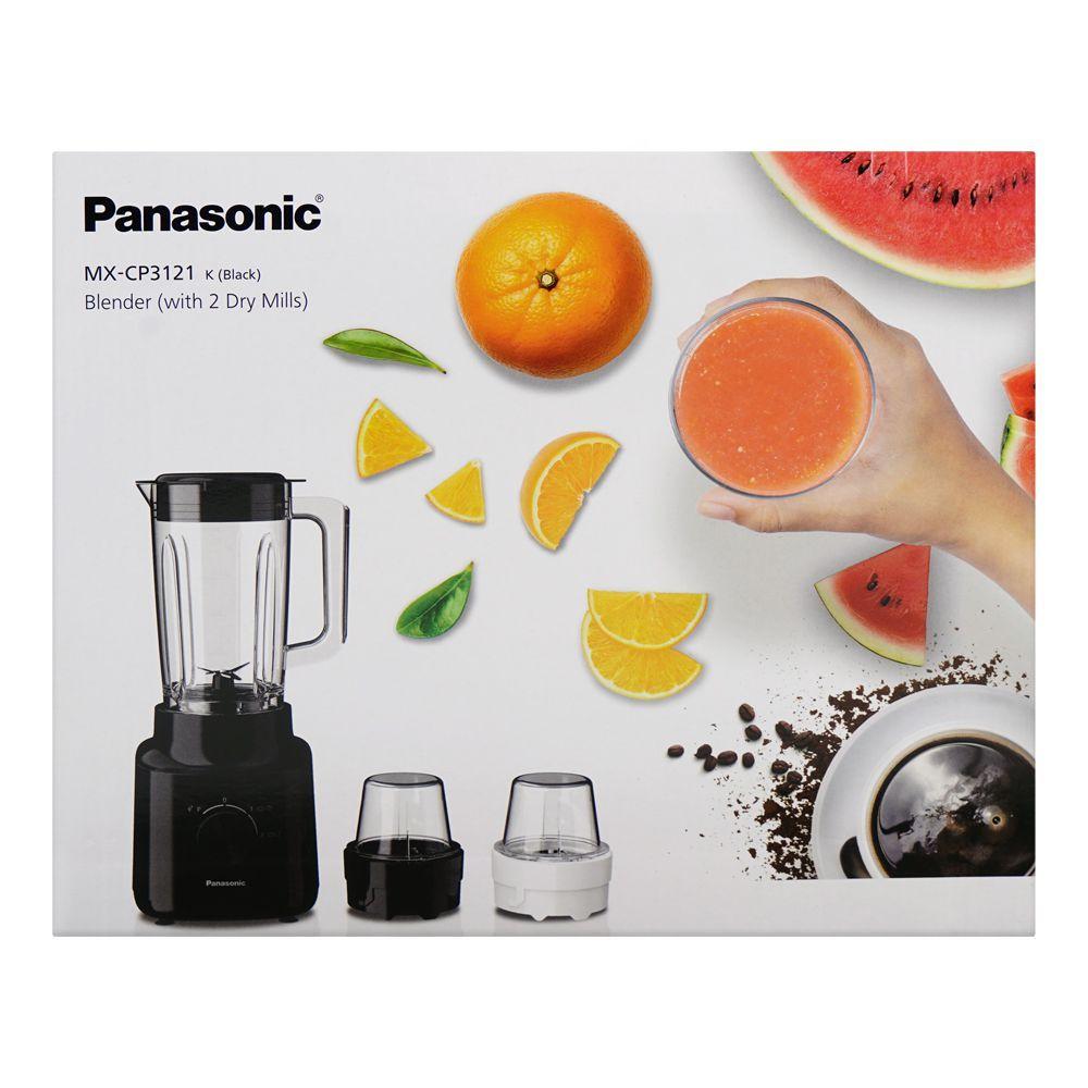 PANASONIC BLENDER MXMG54C1KTZ 800W 1.5L Glass Jug + 2 x Attachments (Dry Mill(50g)+Chopper(200g)) 3in1