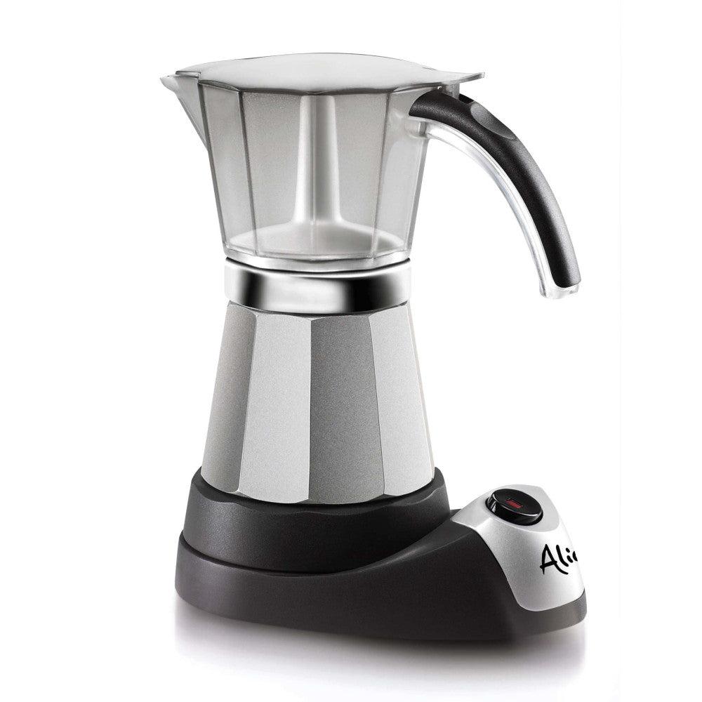 DELONGHI CITRUS JUICER MOKA POT DL EMKP63.B Moka Pot Coffee Machine 6Cup capacity with Keep warm- Coffee Mocha