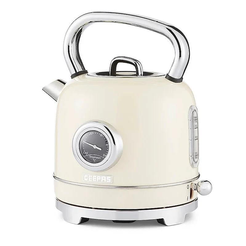 Geepas GK 38074 CR SS kettle 1.8L water level indication/auto off temp gauge/3000w