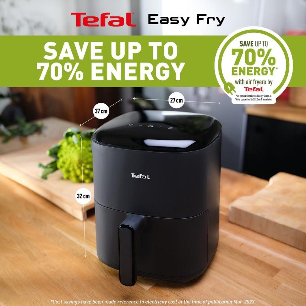 TEFAL AIR FRYER EY245840 5.0L CapacityEasy Fry Max, Digital 1500W