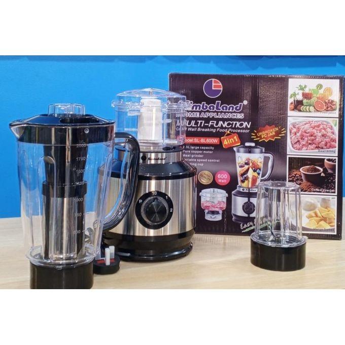 Simbaland SL-BL600W 4-in-1 Multifunction Blender / Food Processor - Black