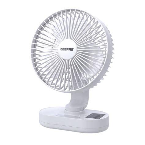 Geepas GF21157 8″ Rechargeable Fan + LED Light