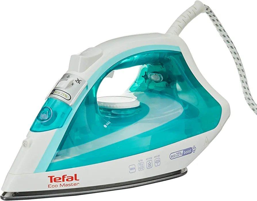 TEFAL STEAM IRON FV1721M0 1800W - Spray+Steam Trigger - China 1800W-25% Energy Saving- Green