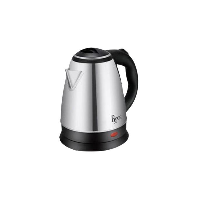 Roch 2 Litres Fast Boiling Percolator / Electric Kettle - Silver & Black